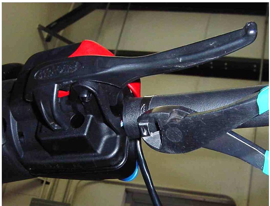 below: 1. Using pliers, bend a hook into one end of the clamp. 2.