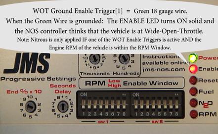Wide-Open-Throttle Enable Triggers wot trigger - 2 (0-5v enable) Either WOT trigger can be used to indicate a WOT condition (Wide-Open-Throttle).