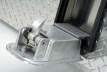 We designed a very large, robust latch and handle that can take real abuse.