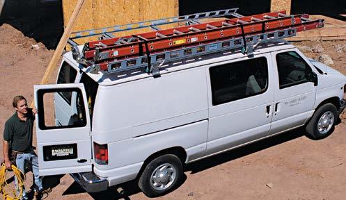 Van Racks I.T.S. Series Integrated Tie-Down System System One s Contractor Rig is a full length rack designed for heavy duty use. Five crossmembers support loads of any length.