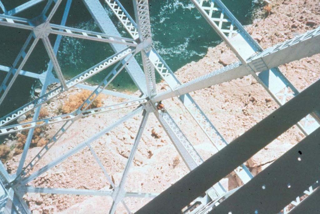 Free Climbing On structures, where other methods of access are not practical, inspectors climb on the bridge members to gain access (see Figure 2.5.10).