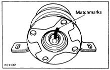PR13 6. INSTALL FLANGE ON INTERMEDIATE SHAFT (a) Coat the spline of the intermediate shaft with MP grease. (b) Place the flange on the shaft and align the matchmarks.