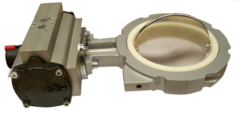 Disk valve in hygienic design Dust-proof, pressure-sealed, vacuum-sealed closure TÜV-certified and