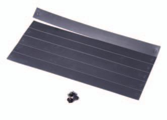 Cabinet Accessories Universal 19 PlenaFill Plastic Blanking Panels Designed to fit square pierced mounting rails, these plastic tear off blanking panels provide an ideal solution to quickly and