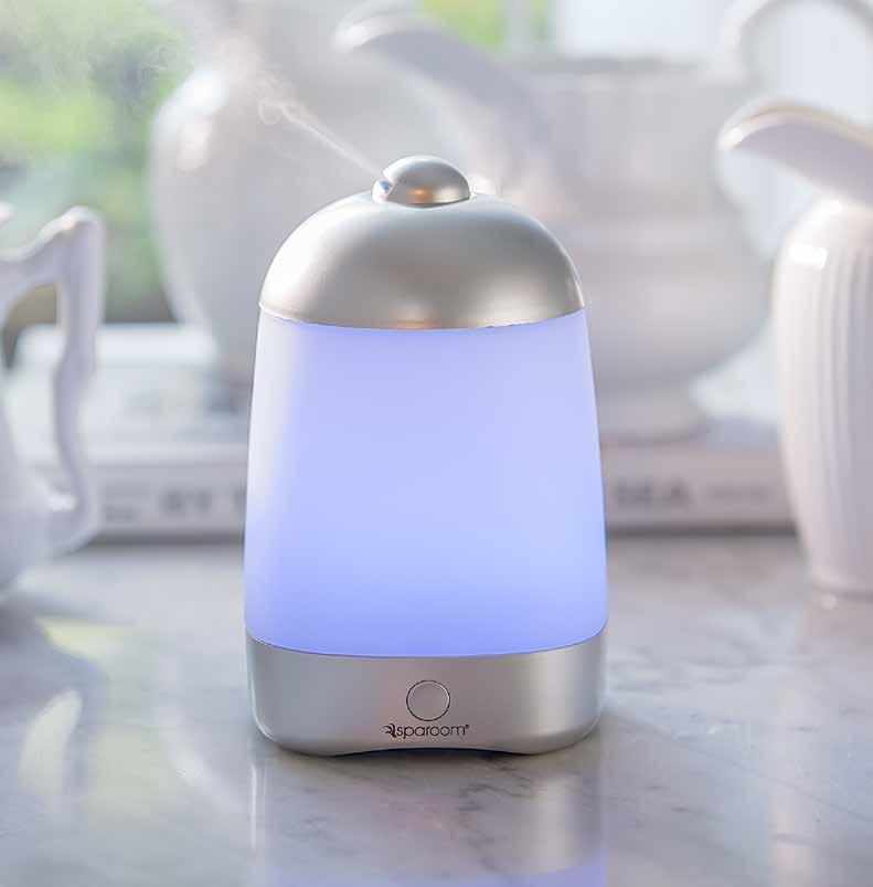 SpaMist ULTRASONIC ESSENTIAL OIL DIFFUSER Suggested Retail $30.00 The popular SpaMist ultrasonic diffuser offers all the basics for fragrance diffusion with the simple touch of a button.