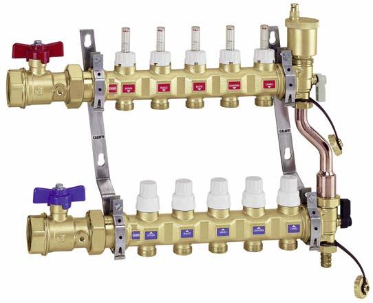 Pre-assembled distribution manifold for radiant panel systems 668...S series ACCREDITED ISO 900 FM 65 ISO 900 No.