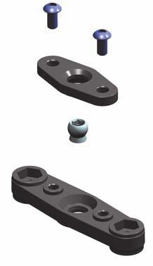 0mm GRAPHITE rear pod plate: Use with the optional 2.