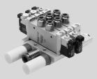 Solenoid valves VUVG-S18, in-line valves G1/4 Manifold assembly In-line valves for manifold assembly Dimensions Download CAD data www.festo.