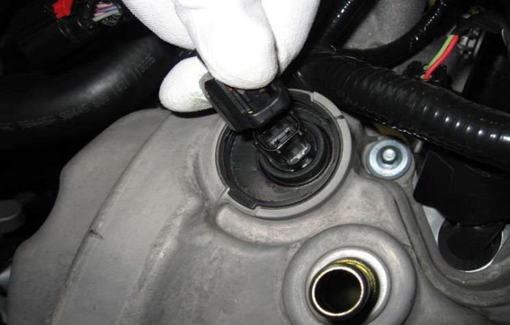 Disconnect both ends and set aside. 8. Unplug the MAF sensor plug attached to the intake. 9.