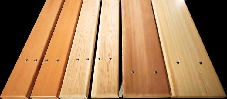 Locker Room Benches HARDWOOD CEDAR CEDAR MAPLE FIXED (STATIONARY) BENCH FREE-STANDING (A-FRAME) BENCH Pedestal: Pedestal is formed from 3/8 x 4 hot-rolled, steel flat bar