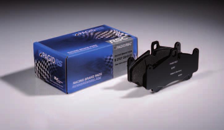 7 PAGID RSC - racing brake pads for ceramic composite discs Race compounds specifically engineered for a variety of ceramic disc applications.