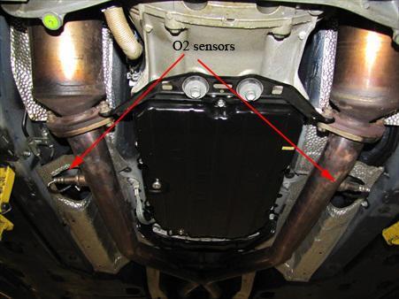9) Remove secondary O2 sensors from exhaust