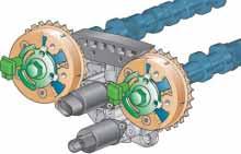 Engine management Hall sender G40 and Hall sender 2 G163 Both Hall senders are located in the timing chain cover.