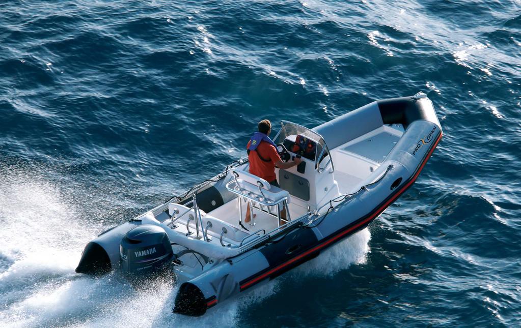 Pro Open 650 The SPORT CRUISING is aimed at committed watersports fans.