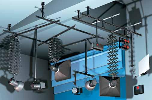 SKY TRACK SYSTEM _ Rails The Sky Track System is a comprehensive range of lighting suspension for all situations from small studios to the largest ones.