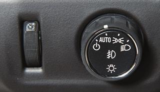 See Seats and Restraints in your Owner Manual. Lighting Automatic Headlamp System Rotate the knob to activate the exterior lights.