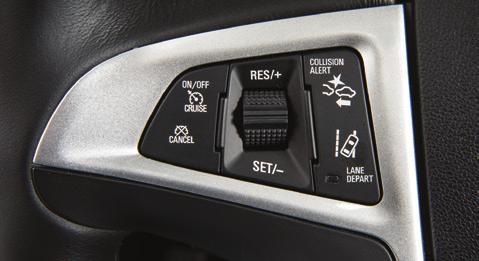 Adjusting Cruise Control RES+ Resume/Accelerate Rotate the thumbwheel up to resume a set speed. When the system is active, rotate the thumbwheel up to increase speed.