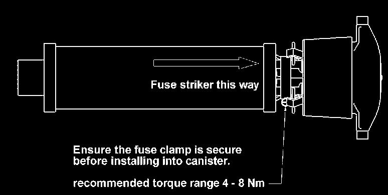 To gain access to the fuse compartment the switch fuse must be in the earth position and the selector in blocked position before the door can be opened.