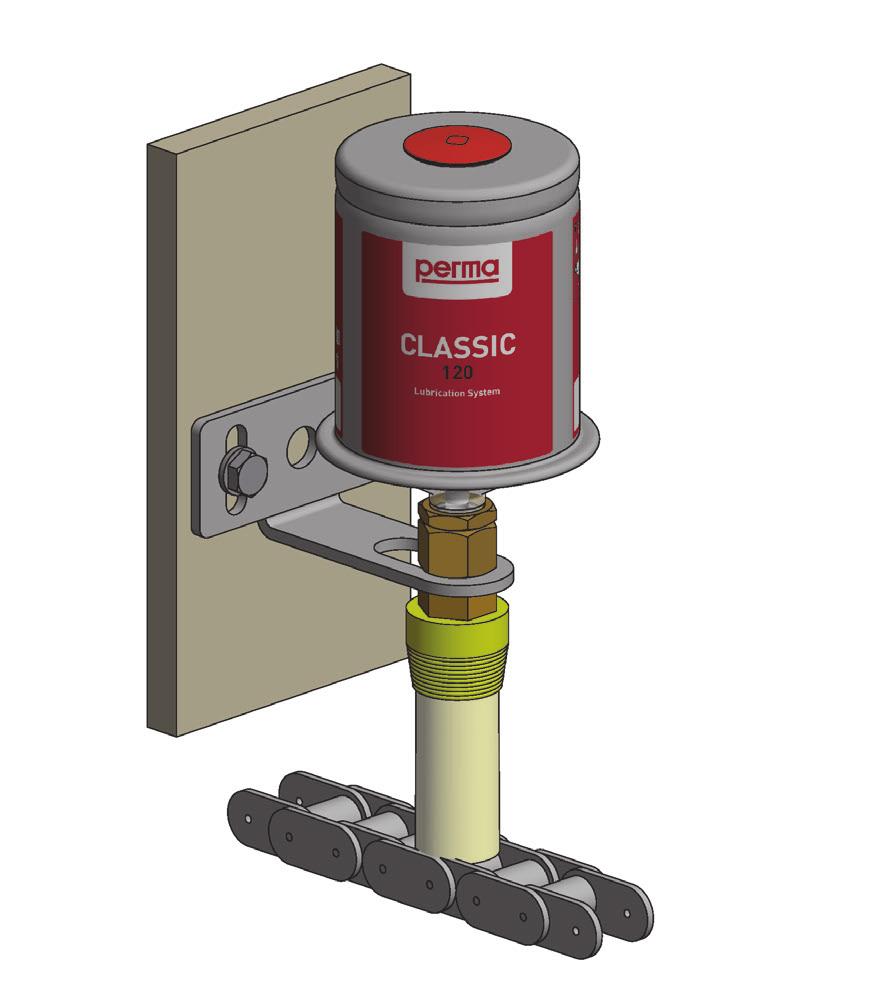 2.3 Mounting of oil filled units 2.3.1 Direct mounting perma CLASSIC is not equipped with an oil retaining valve in the outlet. Usage of an external oil retaining valve is recommended.