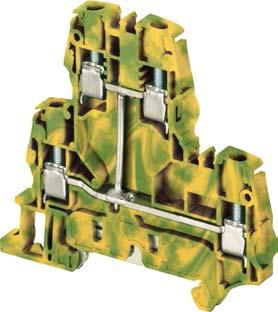 ZS6-D1-PE screw clamp terminal blocks Double deck with 1 ground circuit - 6 mm 0.