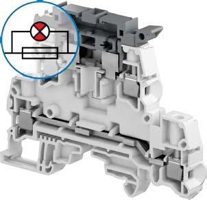 ZS4-D2-SF1-R screw clamp terminal blocks Double deck with 1 fuse circuit with blown fuse indicator and 1 feed-through circuit - 8 mm 0.15 in spacing ZS4-D2-SF1-R 90 90 124.7 4.91" 109.7 4.2" 180 89.2.51" 8 mm 0.