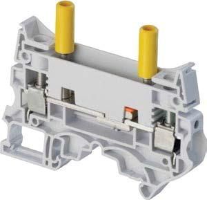 ZS10-ST-T4 screw clamp terminal blocks Test disconnect with sliding link for Current Transformer circuits 8 mm 0.15 in spacing ZS10-ST-T4 80.7.18" 8.7 1.52" 8 mm 0.15 in spacing 10 mm² 6 AWG 61 2.