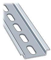 PR mounting rail Common terminal block accessories PR0 1SNK500072F0000 Prepunched symmetrical mounting rail, The oblong holes ease the mounting and allow to use existing and/or numerous fixings,
