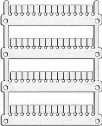 Terminal block markers Blank card in polycarbonate - 6 mm 0.