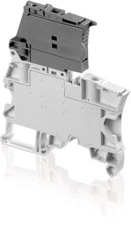 and 5 x 25 mm fuses. double deck terminal blocks allow efficient space reduction for panels with space constraints.