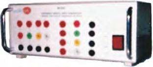 involved in a circuit through a simple frontal panel that includes analog measurement instruments.