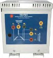 - Thermal magnetic protection. 6.4) AUTR. Variable Auto-transformer This unit enables to carry out different practices related with variable auto-transformers.