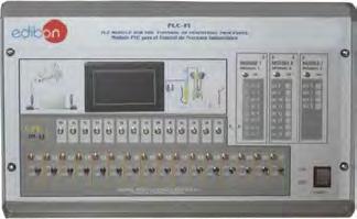 9 Additional elements: PLC (Programmable Logic Controller) The Programmable Logic Controller is a device designed for real time control of sequential processes in an industrial environment.