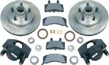 All sets require 16" or larger wheels. These sets bolt-up to the standard drum brake spindles for a 6 x 5.5" bolt pattern.