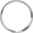 99 ea W3006 15" ribbed hot rod style trim ring... 31.