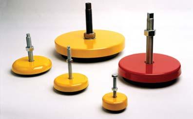 Machine Leveling Mounts *Standard mount color is yellow. Custom-painted mounts are available.