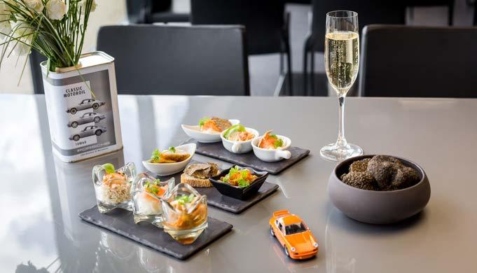 Blanche is a classy, elegant venue with an unbeatable view of the Le Mans circuits.