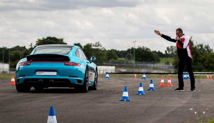 Porsche Sport Driving School training course* Dynamic training areas* Off-Road Racetrack initiation* Our instructors are professional racing drivers, and some