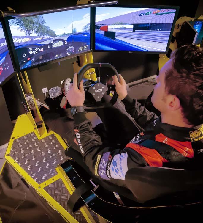 Driving simulator. Would you like to perfect your swing? Get the adrenaline flowing on one of our six simulators!