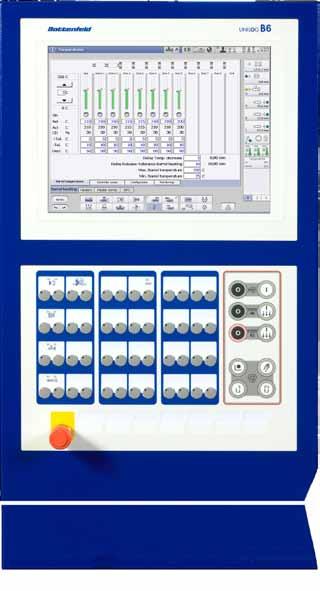 Operating system Windows 15 TFT color screen with unlimited touch screen functionality for operation and display. 2 rows of soft keys to select machine functions.