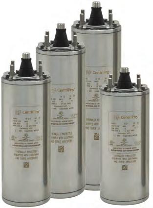 4" CENTRIPRO MOTORS STAINLESS END BELLS 700 LB BEARING INTERNAL CAPACITOR 2-WIRE FLANGED LEAD