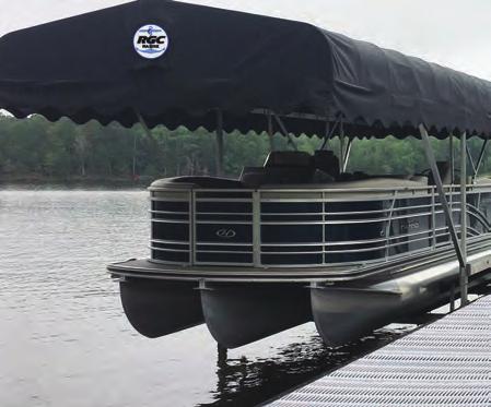 Vertical Aluminum pontoon Boat Lifts RGC Marine Vertical Aluminum Pontoon and tritoon Boat Lifts The bigger the boat, the bigger the fun A bigger boat means a bigger desire to spend more time on the
