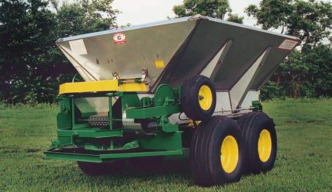 CHANDLER MODEL 10PTT-FT TANDEM AXLE PULL-TYPE FERTILIZER/LIME SPREADER Spreader Dimensions Overall length 217 (18 1 ) Overall width 96 (8 0 ) Overall height 81 (6 9 ) Tire Size 14Lx16.