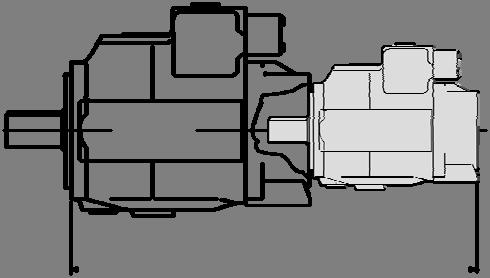 Dimensions combination pumps Before finalising your design please request a certified installation drawing. Dimensions in inches (mm). (A)A4VSO + (A)A4VSO (A)A4VSO (1.Pumpe) (A)A4VSO (2.