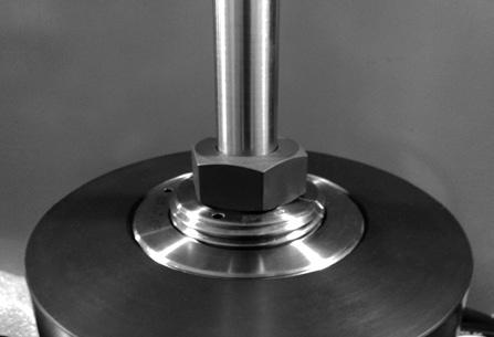 3. Thread gland nut into cap until the hex touches the top surface. Gland nut must be fully engaged. 4. Pressurize cylinder up to the set pressure (per table below.) DO NOT EXCEED THE SET PRESSURE.