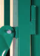 5.4 PROECO PLUS Zinc coated + Green swing door 200 x 50 x 5 mm.