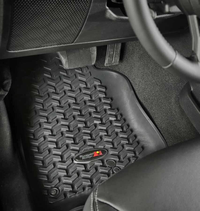 Floor Liners Designed with Safety in Mind Perfectly contoured to your vehicle s floor for precise, secure fit & protection Nibbed bottoms and floor hook keeps liners safely in place Exclusive self
