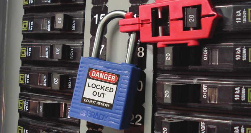 PADLOCK OVERVIEW A written plan and comprehensive training program are foundational to a successful lockout tagout program.