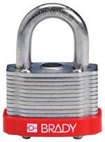 Compact Safety Safety Padlock with Shackle Safety Padlock with Nylon Shackle Long-Body Safety Padlock Key Retaining Laminated Laminated Compact Aluminum