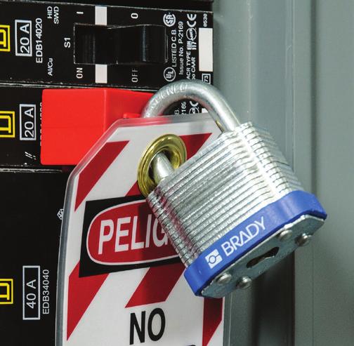 STEEL PADLOCKS Key Retaining Laminated Key retaining safety feature prevents key from being removed until closed Reinforced laminated steel withstands
