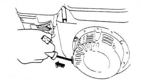 Move the throttle control lever slightly to the left.